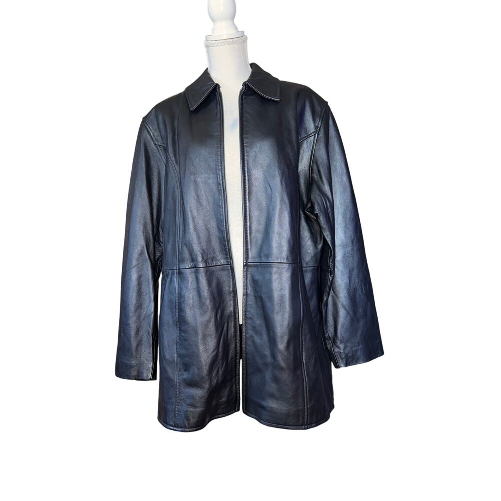 Sonoma Lambskin Leather Jacket 1X